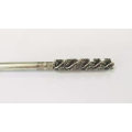 Single Stem Single Spiral Micro Abrasive Tube Brush 0.03 in Dia x 1/2 in L 4 in OAL Silicate Wire